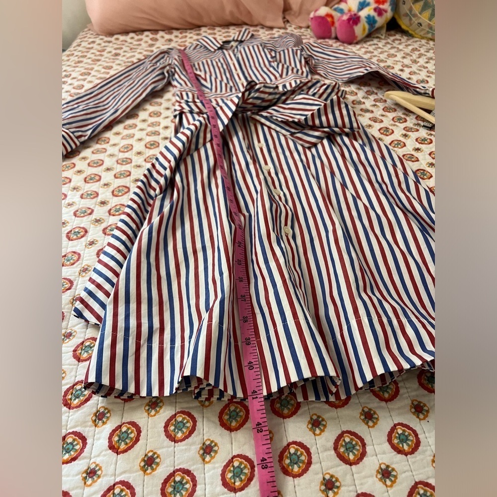 J. Crew Striped Midi Dress - Red, Blue, White - Picture 10 of 10